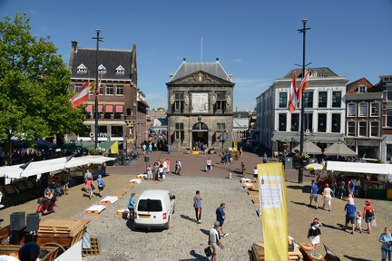 View or Cheese Market and Waag from Town Hall